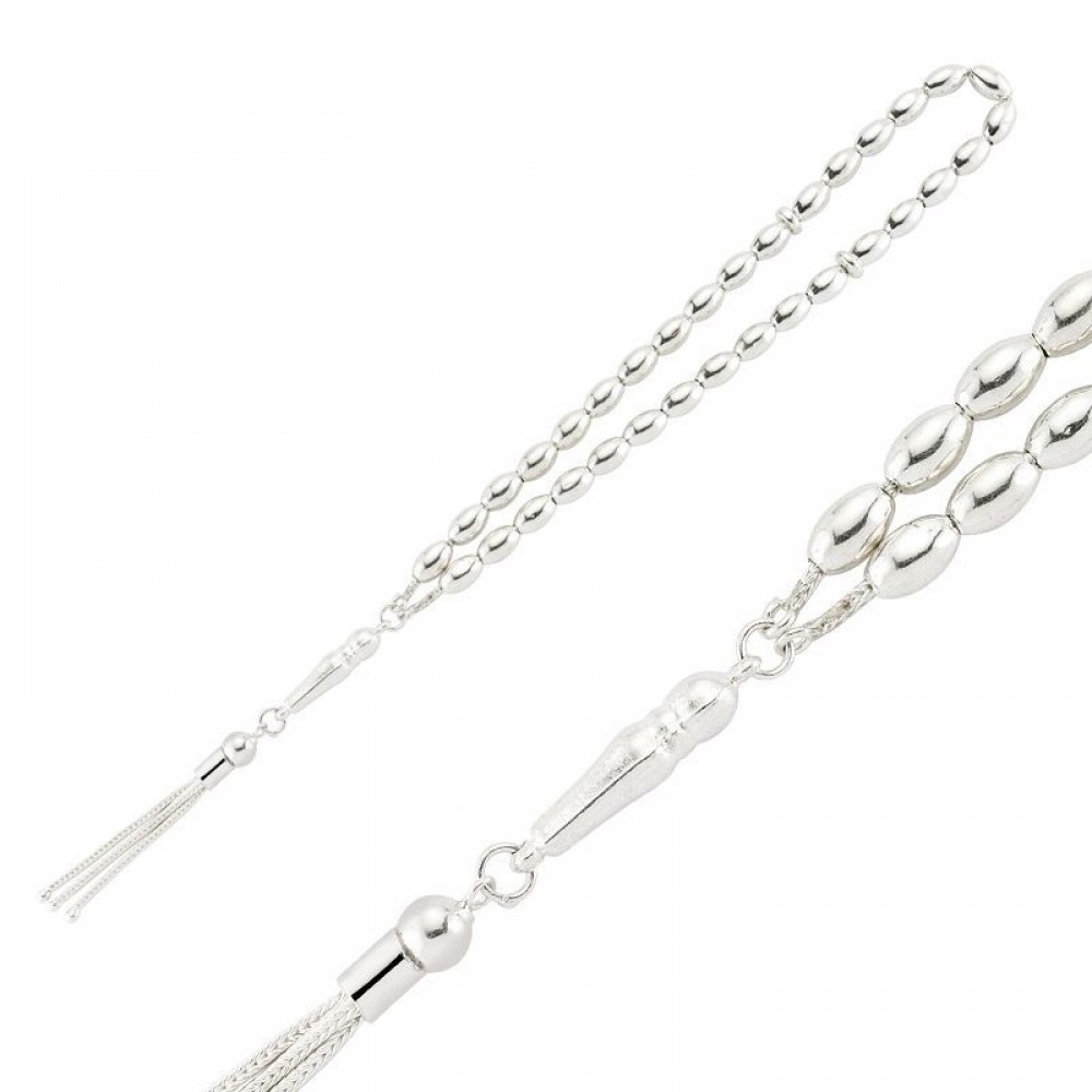 Arpa Kesim 925 Ayar Gümüş Tesbih MY1011043