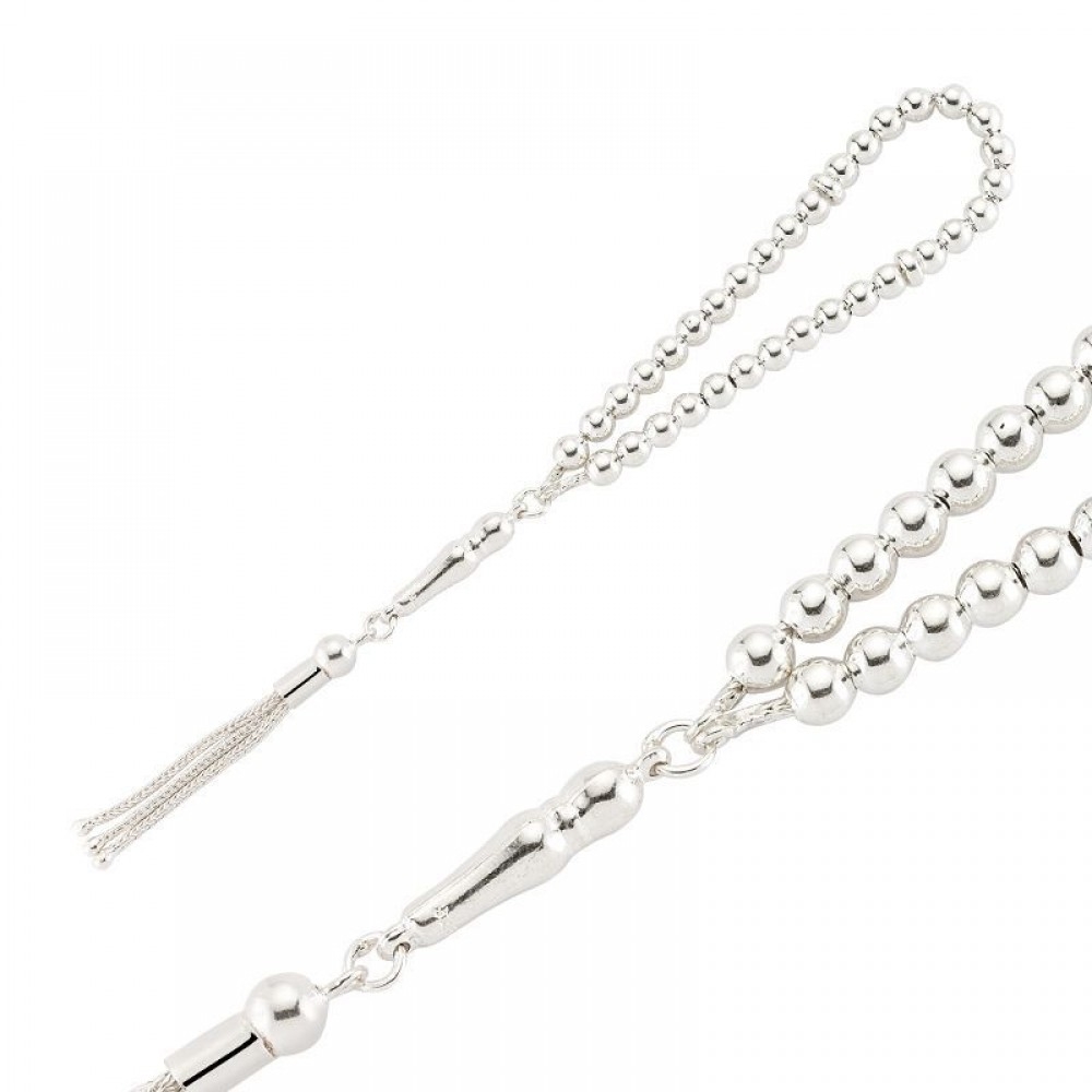 El İşçiliği 925 Ayar Gümüş Tesbih MY1011044