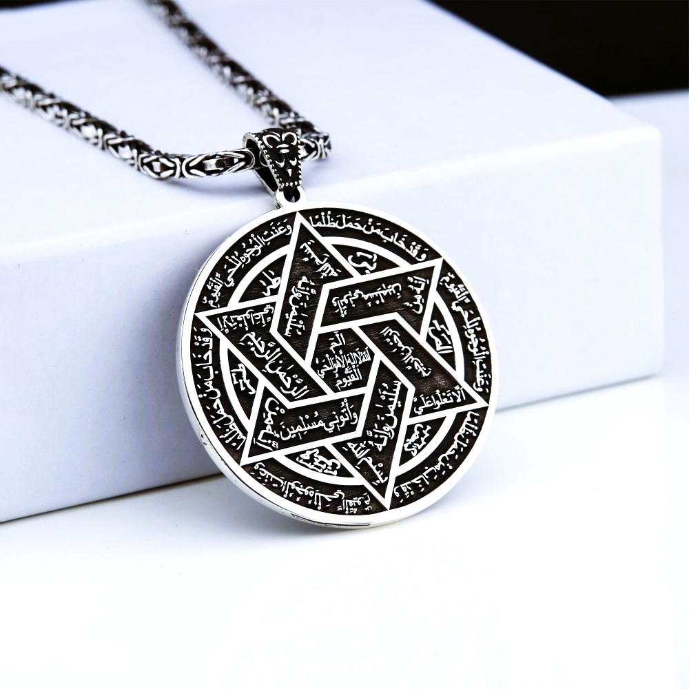 İsme Özel Mührü Süleyman Madalyon Kolye MY102581