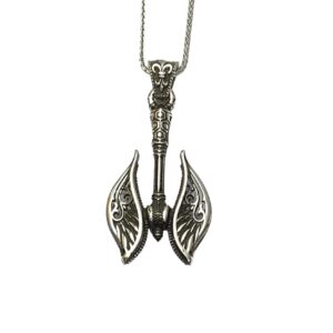 Kanatlı Balta Figürü Erkek Gümüş Kolye MY102521
