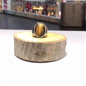 Kaplangözü Taşlı Erkek Gümüş Yüzük MY102217