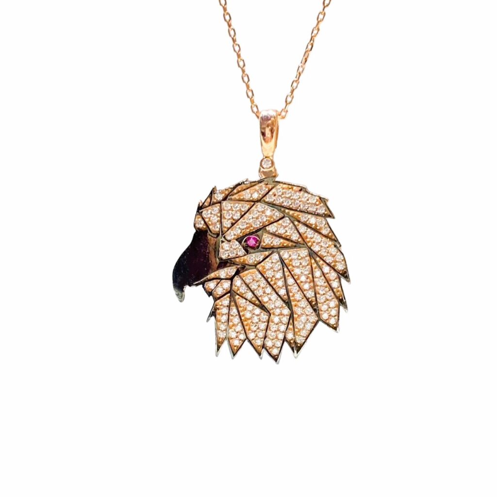 Kartal Figür Gümüş Kolye MY102335