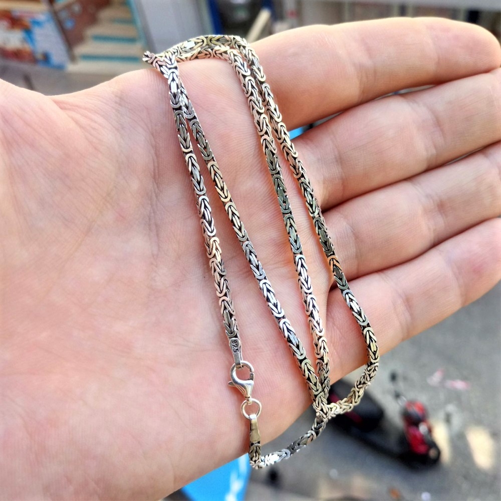 Kral Erkek Gümüş Zincir MY102297