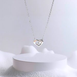 Minimal Kalpli Gümüş Kolye MY102180