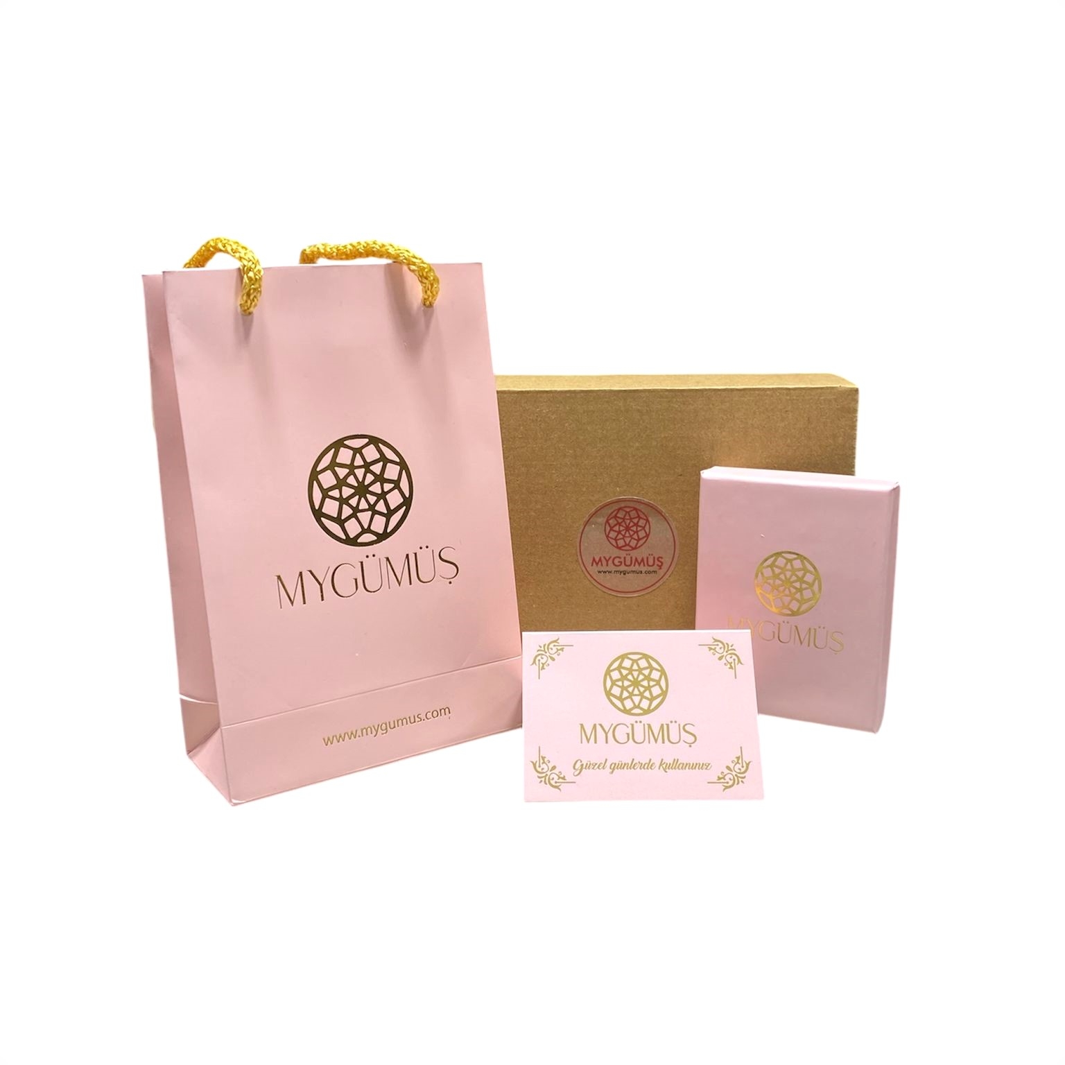 Elmas Efektli Gümüş Kolye Küpe Yüzük 3'lü Set MY101109 - Görsel 5