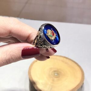 Osmanlı Armalı Erkek Gümüş Yüzük MY102220