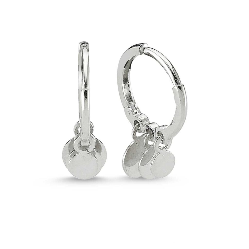 Özel Tasarım Halkalar Gümüş Küpe MY100108