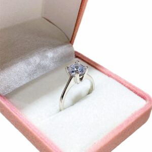 Pırlanta Montür Tektaş Gümüş Yüzük MY102584