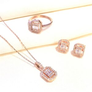 Pırlanta Montür Üçlüset Kolye Küpe Yüzük MY102316