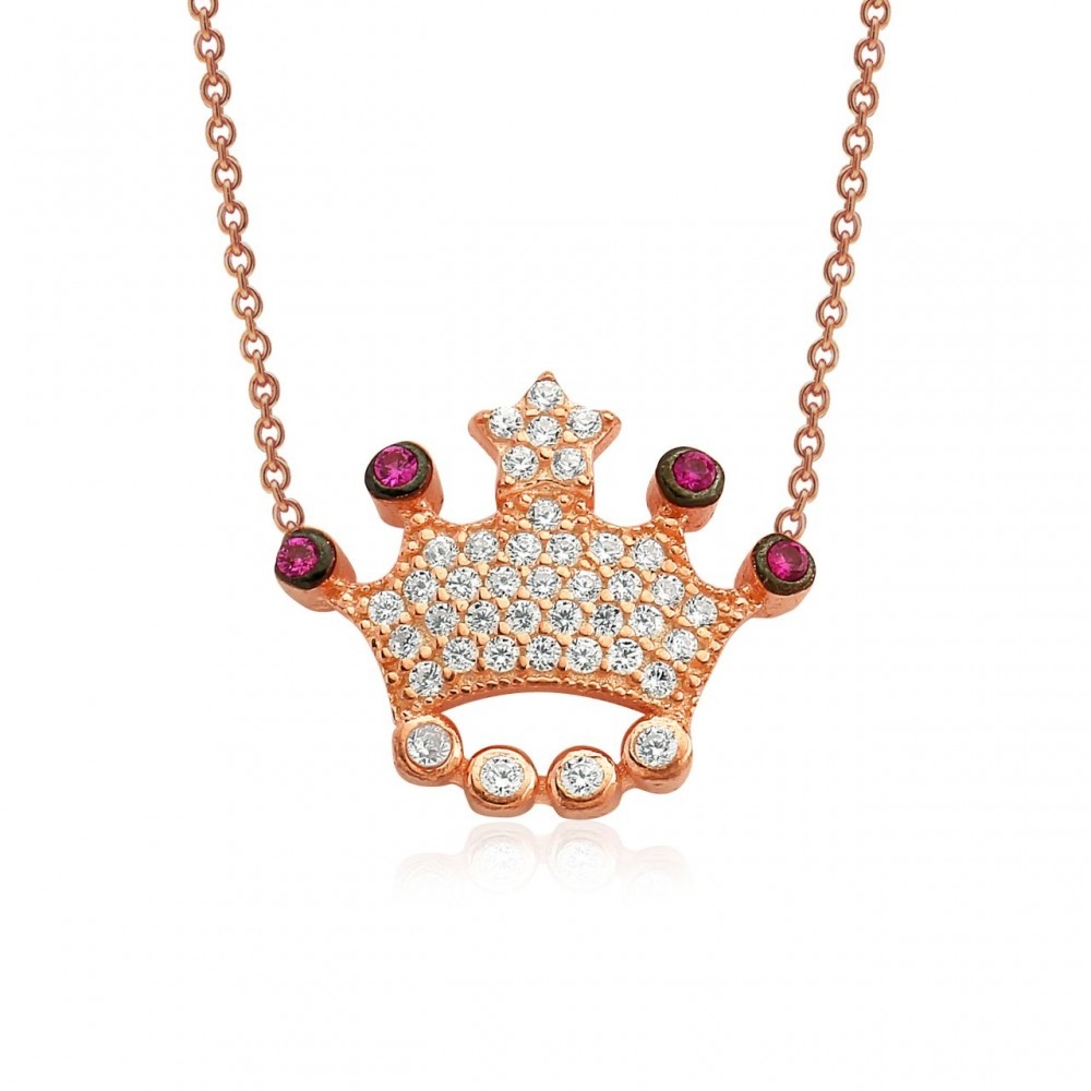 Taç Gümüş Kolye MY0201032