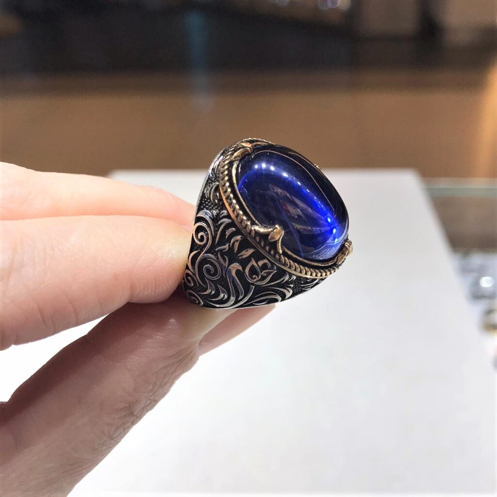 Taşlı Erkek Gümüş Yüzük MY102170