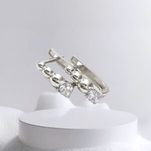 Zirkon Taşlı Gümüş Küpe MY102136